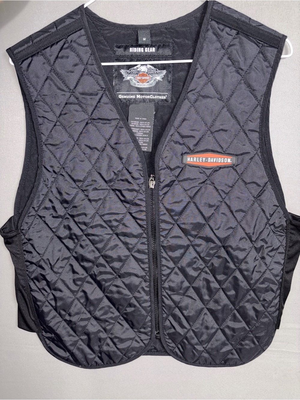 Harley-Davidson Black Quilted Riding Vest with Logo Patch OPEN TO OFFERS